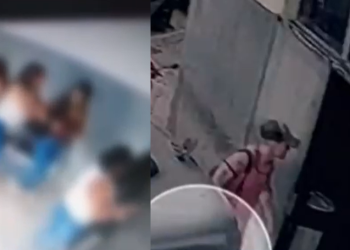 Vídeo: Rapaz invade delegacia e tenta matar garota de 13 anos que ele achou parecida com a ex