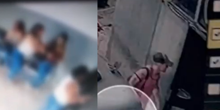 Vídeo: Rapaz invade delegacia e tenta matar garota de 13 anos que ele achou parecida com a ex