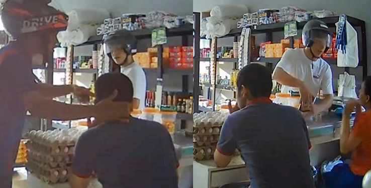 Vídeo: Dupla de motoqueiros é procurada por diversos assaltos em mercadinhos de Manaus