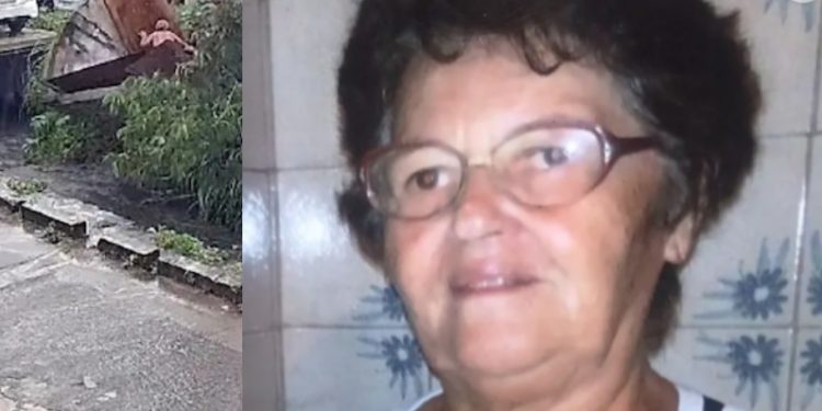 Vídeo mostra momento em que casa cai com idosa em canal; ela está desaparecida
