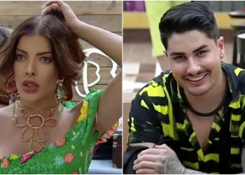 Vídeo: Depois de beijão em A Fazenda 15, Jaquelline Grohalski e Lucas Souza fazem o edredom pegar ‘fogo’