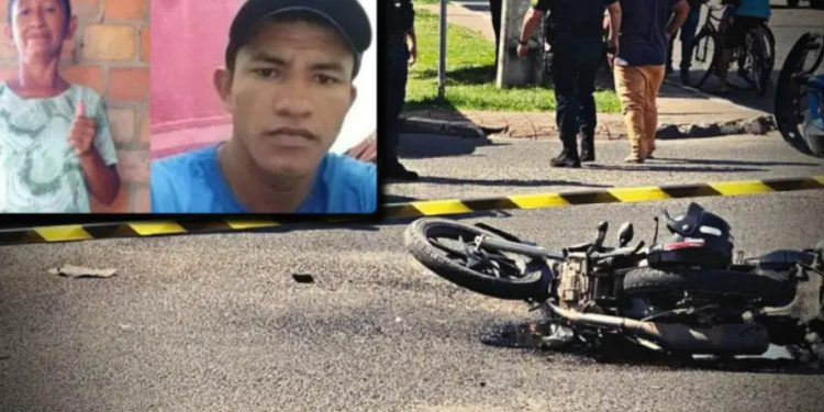 Vídeo: mãe e filho morrem ao terem moto atingida por carro que desrespeitou ordem de parar