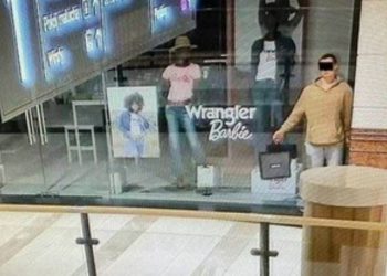 Vídeo: ladrão se disfarça de manequim, espera shopping fechar e rouba loja