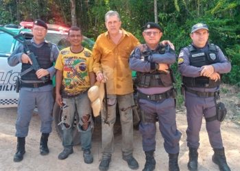 Polícia Militar salva homens que ficaram perdidos na mata no interior do Amazonas