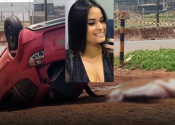 Vídeo mostra carro capotando com o corpo de fisioterapeuta que foi estuprada e morta; veja