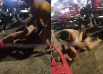 UFC no Jorge ‘Texas’: mulheres saem no soco e dando chave de perna em briga no bar