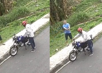 Vídeo: Em Manaus, bandido tenta roubar morador e sai ‘nas carreiras’ ao ver que ele estava armado
