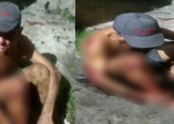 Vídeo: Idoso suspeito de ser ‘jack’ tem o olho estourado ao ser pego pela população em Manaus