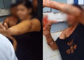 Vídeo: Mulher fica na frente de suposto ladrão para evitar que ele fosse morto na Cidade Nova