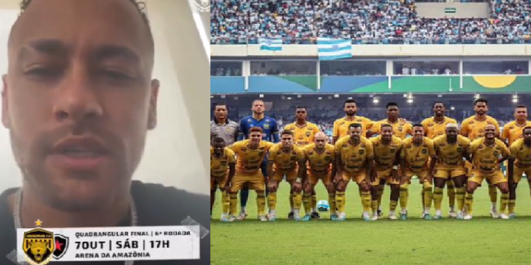 Em vídeo, Neymar deseja ‘bom jogo’ para o Amazonas FC que enfrenta Botafogo da Paraíba