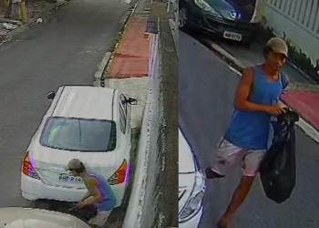 Alerta! Homem está furtando lacre de placas de carro em Manaus para vender; veja