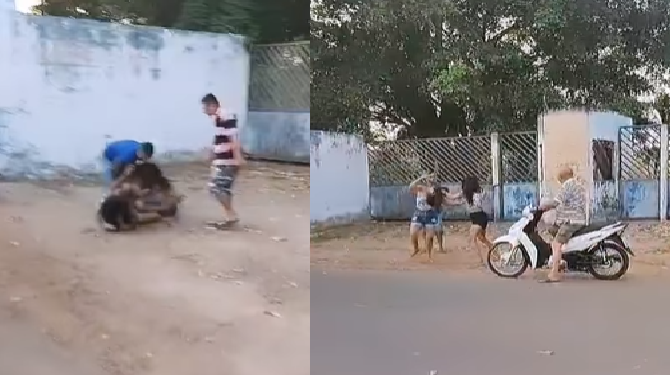 ‘Brigando por macho! Eita, diacho’: Mulheres param trânsito em Itacoatiara durante porradal; vídeo