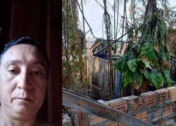 Homem de 53 anos morre carbonizado e só sobra o pé após casa pegar fogo no Petrópolis