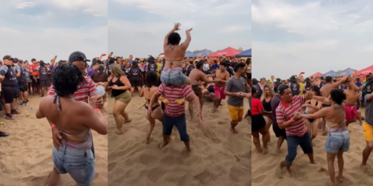 Vídeo: Em Itacoatiara, casal viraliza em concurso de dança com passinho ‘xera xerec@’