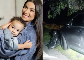 Boca Rosa e o filho sofrem acidente no Rio de Janeiro
