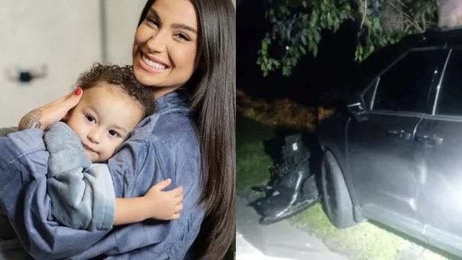 Boca Rosa e o filho sofrem acidente no Rio de Janeiro