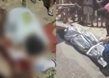 Adolescente chora em cima de corpo após golpear irmão com barra de ferro até a morte