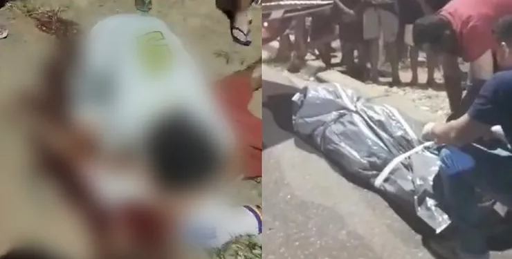 Adolescente chora em cima de corpo após golpear irmão com barra de ferro até a morte