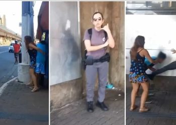 Jovem negro é ameaçado por homem armado e PM fardada nega ajuda: “Tô de folga, liga 190”