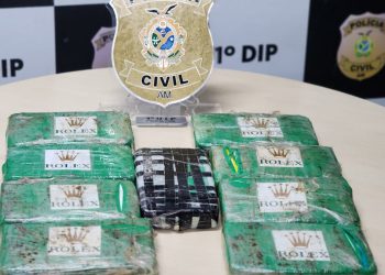 Em Manaus, policial é preso com comparsa com cocaína pura avaliada em mais de R$ 150 mil