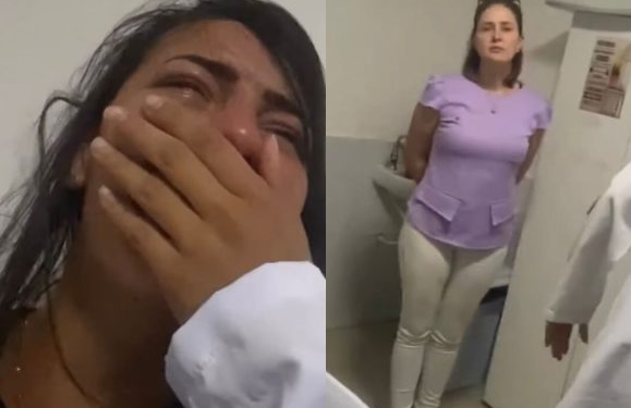 Vídeo: Mulher de médico fica com ciúmes e mete a porrada em paciente durante consulta
