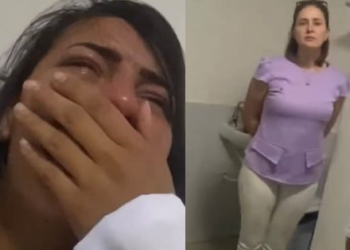 Vídeo: Mulher de médico fica com ciúmes e mete a porrada em paciente durante consulta