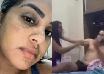 Vídeo: Andressinha, que meteu 30 chifres em Chicão dos Teclados, diz que foi agredida por novo namorado
