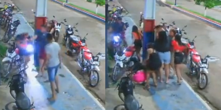 Vídeo: PM dá soco em jovem, quebra garrafas de cerveja e gera confusão em bar no AM