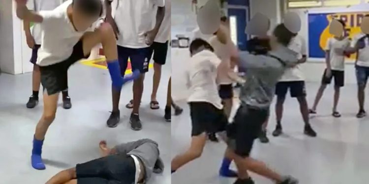VÍDEO: aluno leva pisão na cabeça e desmaia durante briga em escola cívico-militar