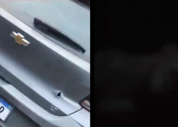 Vídeos: Carro pipocado de tiros com mulher morta dentro é abandonado no interior do Amazonas