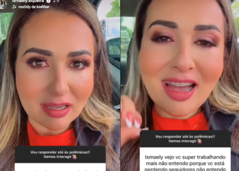 Vídeo: Com o número de seguidores despencando e da rival subindo, Ismaely Siqueira diz que está ‘feliz’
