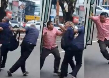 Vídeo: rodoviário que deu tapão em idoso teria levado cuspida: ‘quis dar uma de brabo’