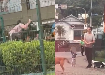 Vídeo: Pessoa em situação de rua é morta a facadas após oferecer paçoca para filha de homem