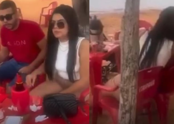 Vídeo: Mulher é flagrada traindo o marido com o patrão e diz que é ‘reunião de negócios’