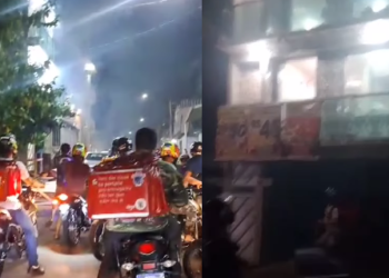 Vídeo: Motoboys ‘tocam o terror’ em lanchonete do Japiim que teria agredido trabalhador