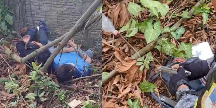 Vídeo: Rocam passa o rodo em bandidos armados no mato, em Manaus