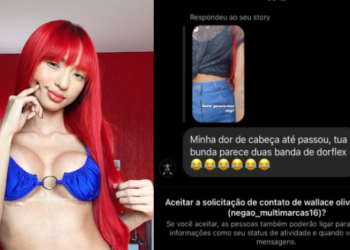 Seguidor diz que Ruivinha de Marte tem popozão de ‘duas bandas de dorflex’ e ela fica furiosa