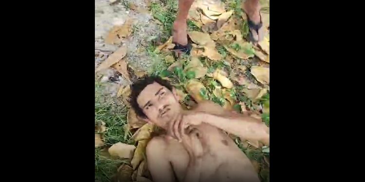Vídeo: moradores do Manoa rendem ladrão e espancam suspeito com bicudas e tapões