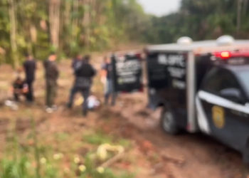 Corpo de homem é encontrado com 11 tiros de pistola calibre 380 e amarrado no Tarumã