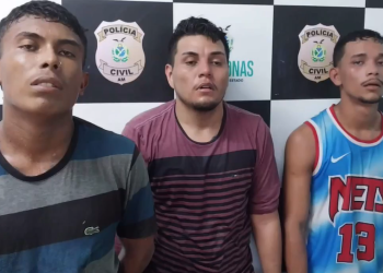 Trio que fazia arrastões é preso após assaltar a linha 650 e esfaquear passageiro em Manaus