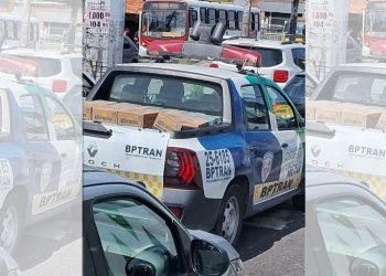 Sextou? Viatura da PM é vista levando cervejas na garupa em Manaus