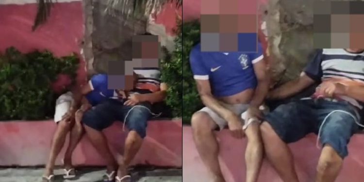No flagra: Motoqueiro flagra homem fazendo s$x0 ºr@l em outro em Manaus
