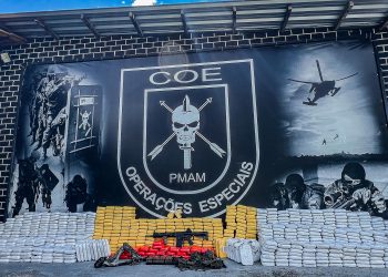PMAM apreende mais de uma tonelada de cocaína após confronto com criminosos
