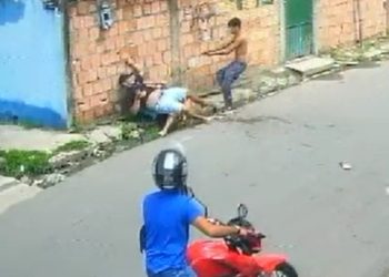 Vídeo forte: câmera registra execução sumária de ‘Boca Rica’ em Manaus
