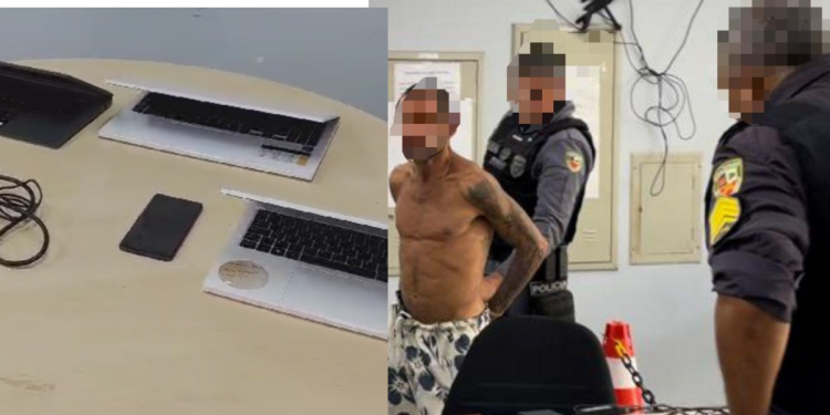 Homem que roubou escola de inglês na Ponta Negra é preso