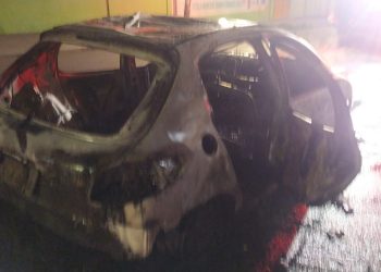 VÍDEO: Fogo destrói carro no Colônia Terra Nova