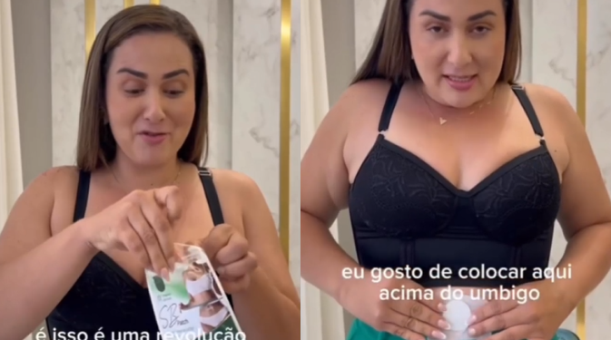 Seguidoras de Ismaely Siqueira a detonam após ela divulgar adesivo que emagrece: ‘Depois fala do tigrinho’