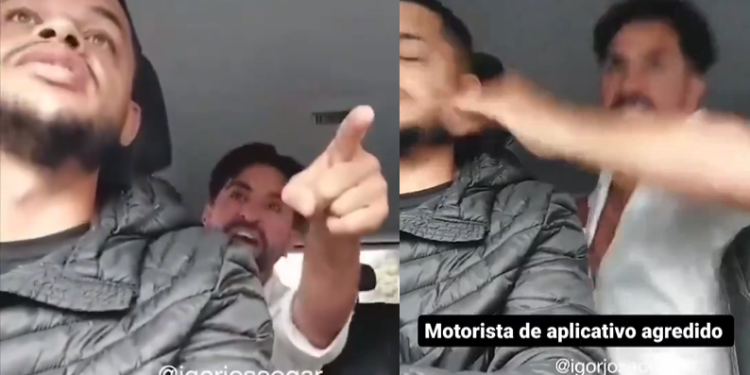 Vídeo: ‘Só me leva lá, babacão’, diz passageiro bêbado após dar tapa em motorista de app