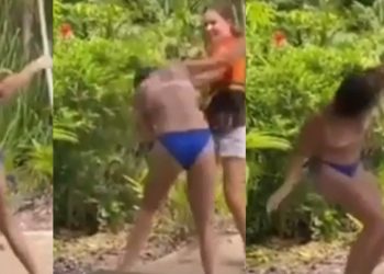 Vídeo forte: chamada de feia, gringa abre live e quebra nariz da talarica no Insta