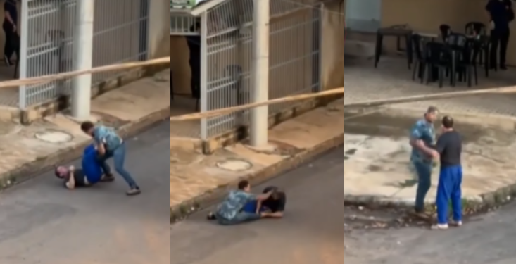 Vídeo: Homens saem no soco no Parque Amazônia e o final da briga surpreende todo mundo